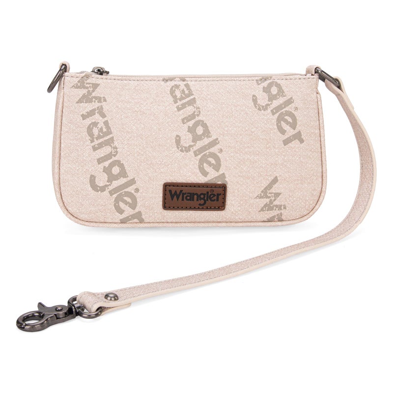 Wrangler Printing Shoulder Bags for Women Cluth Tote Handbag 90s Retro Hobo Purses Top-Handle Underarm Handbag WG113-001BG - Image 2